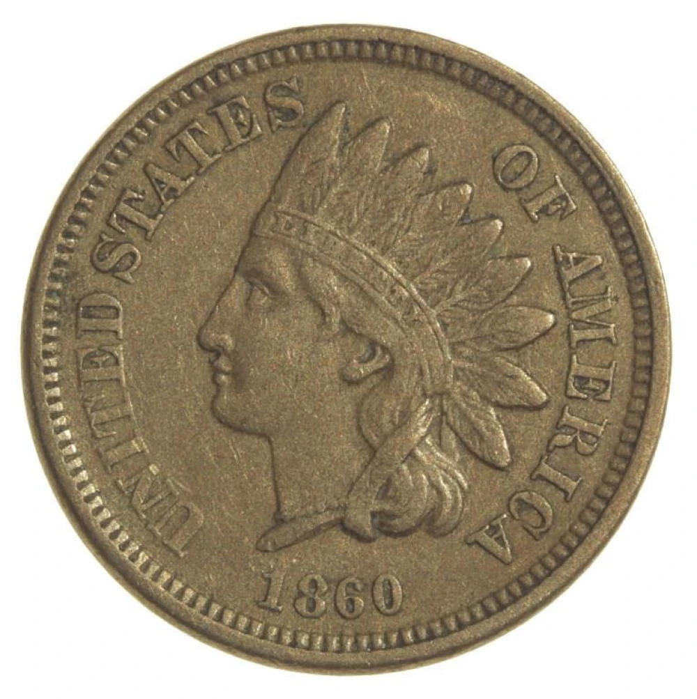 EF 1860 Indian Cent