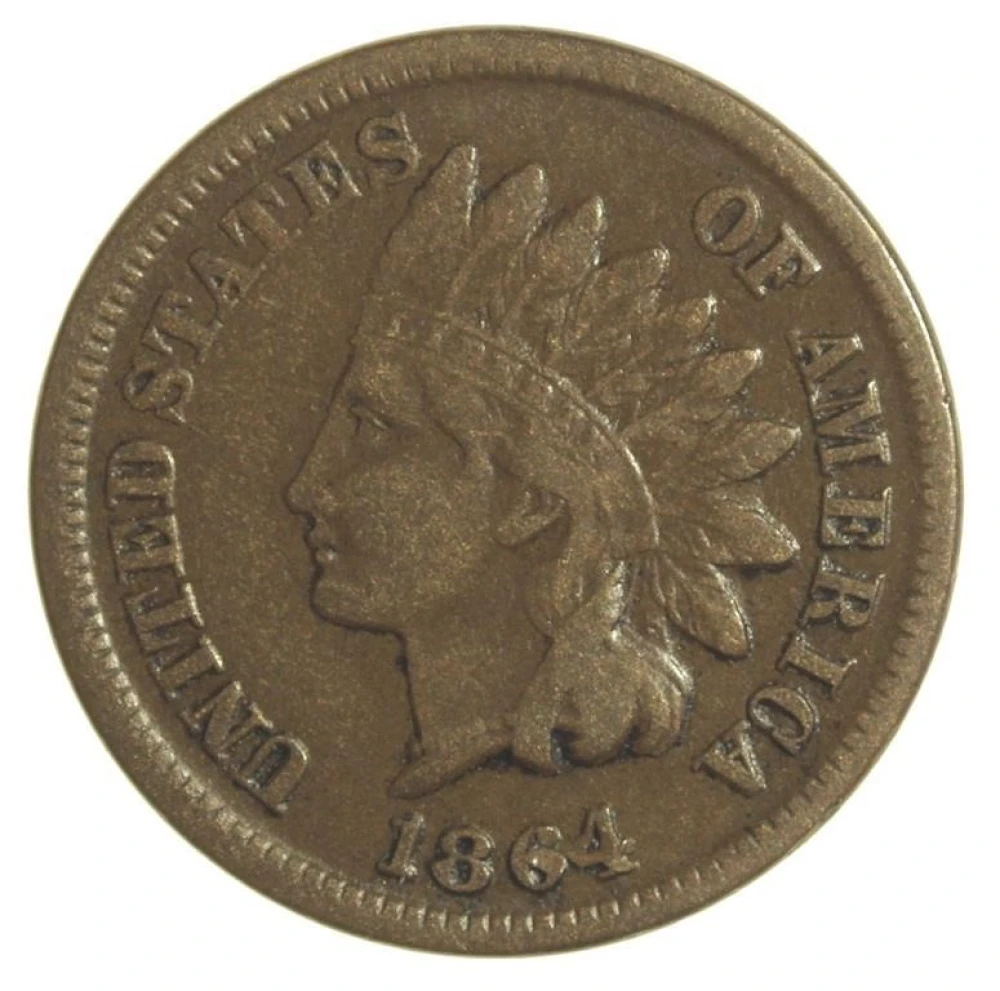 VF 1864-L Indian Cent