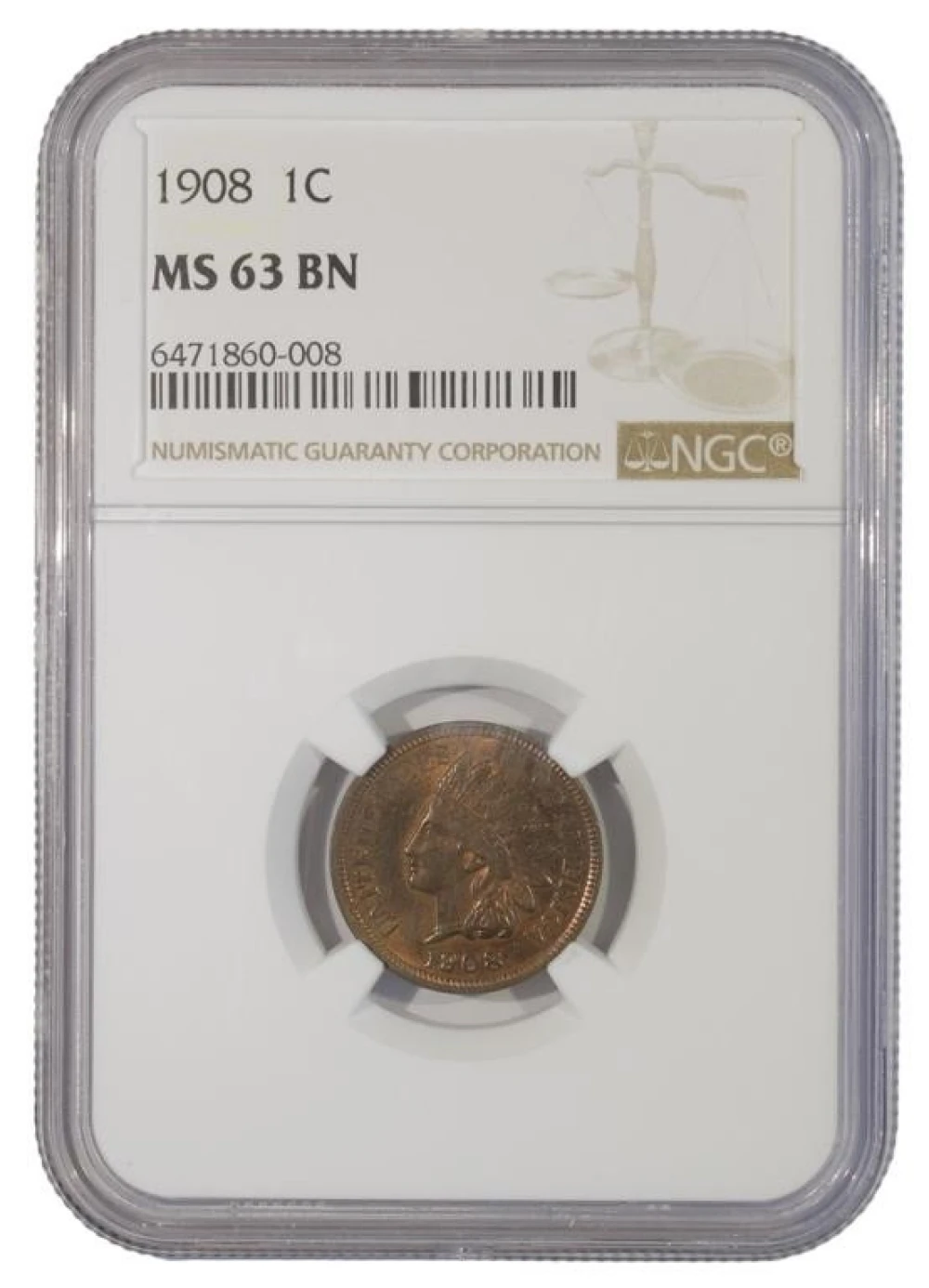 Choice BN 1908 Cent