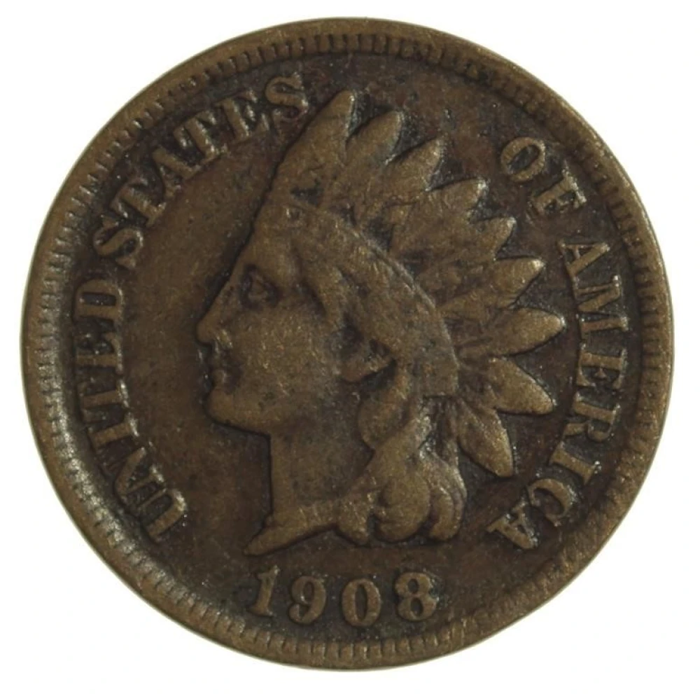 VF 1908-S Indian Cent
