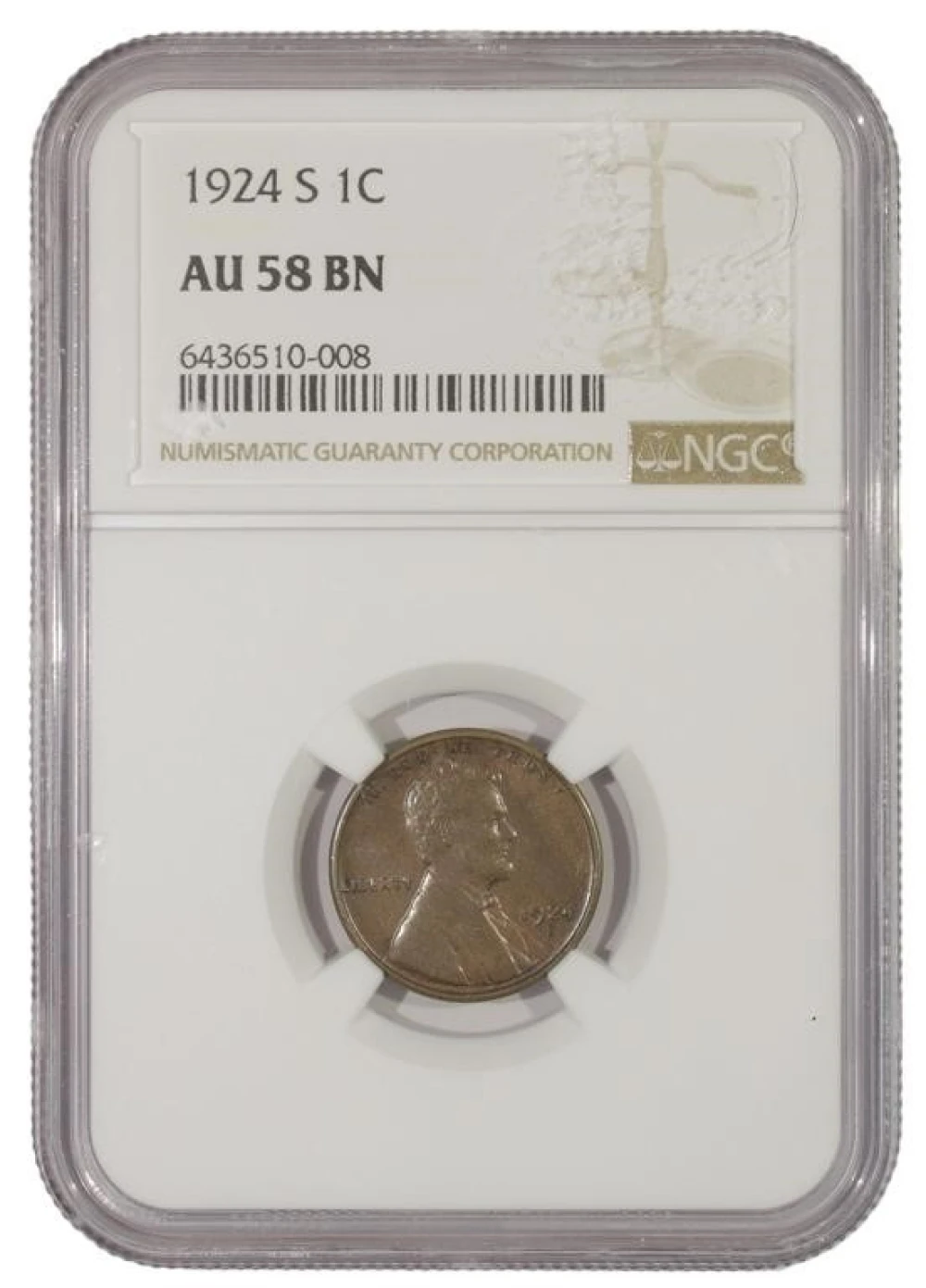 Very Choice AU 1924-S Cent