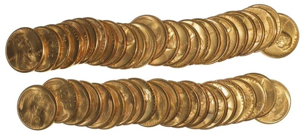 Unc Roll 1948-S Cents