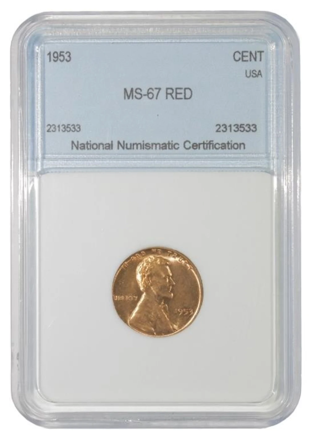 Gem RB 1953 Cent