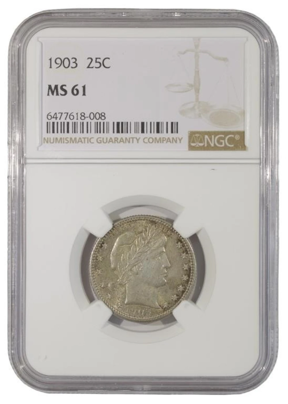 Select Mint State 1903 Quarter