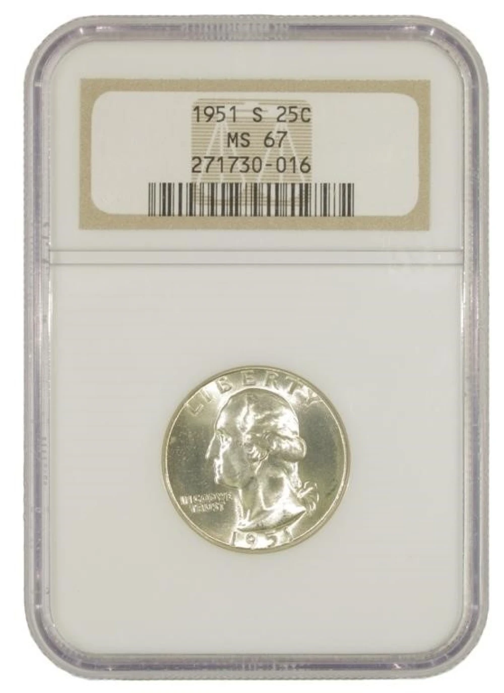 Splendid Gem 1951-S Quarter
