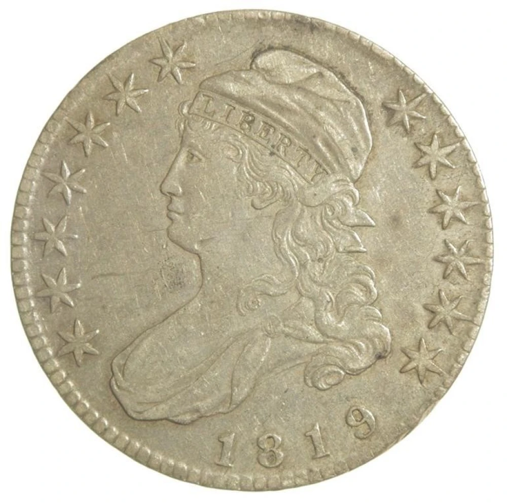 EF Details 1819 Half Dollar