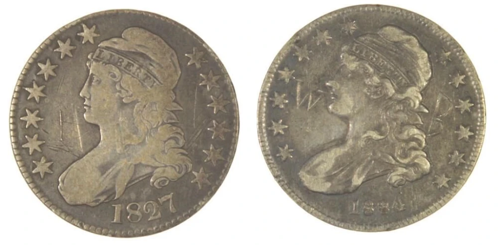 Capped Bust Half Dollar Duo