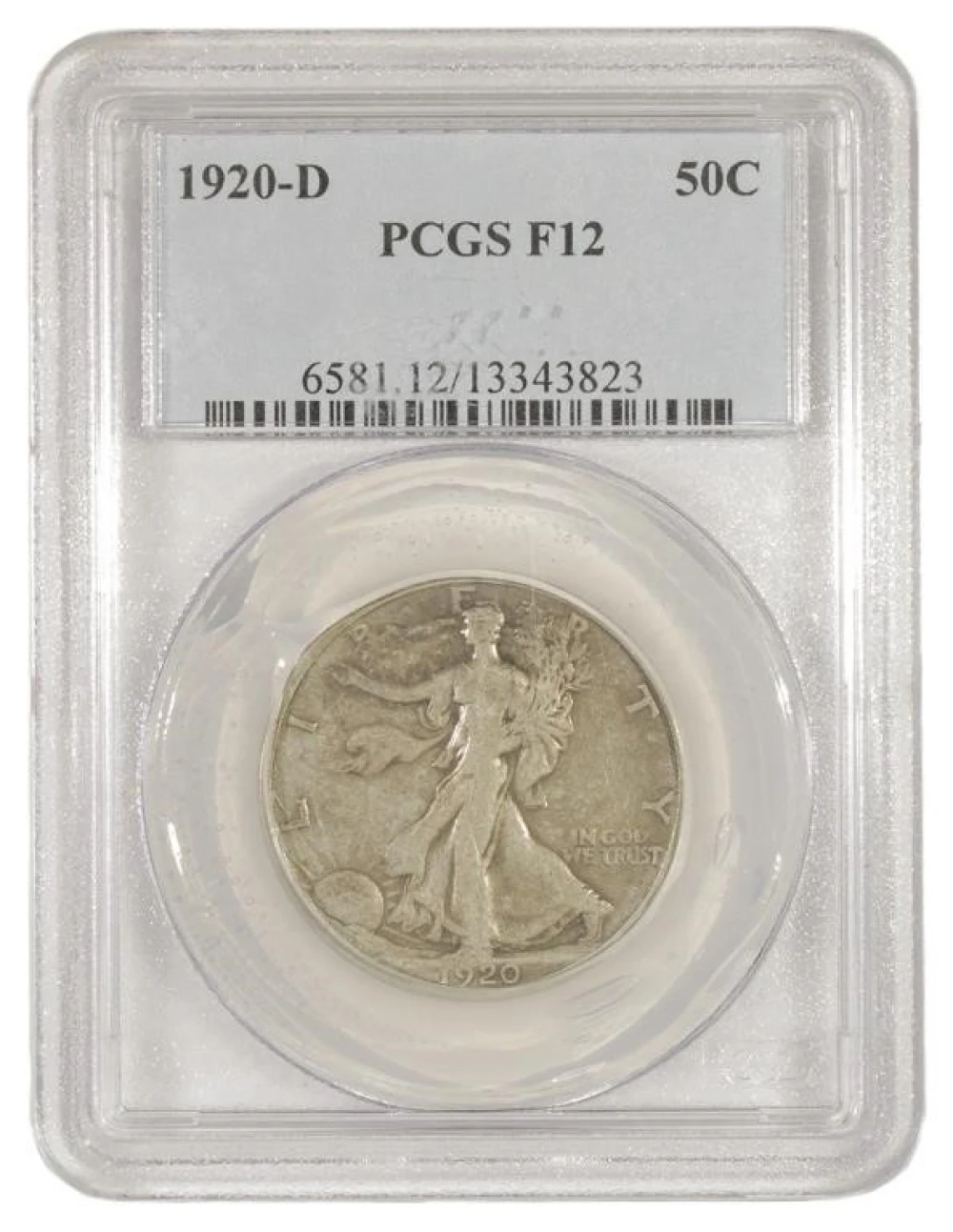 Fine 1920-D Half Dollar