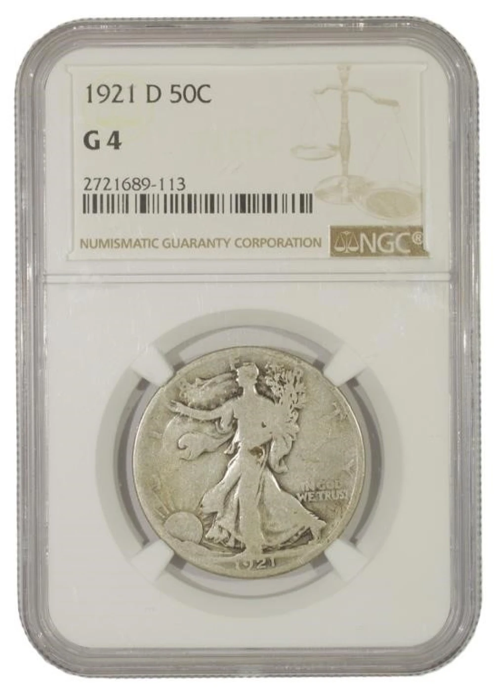 Good 1921-D Half Dollar