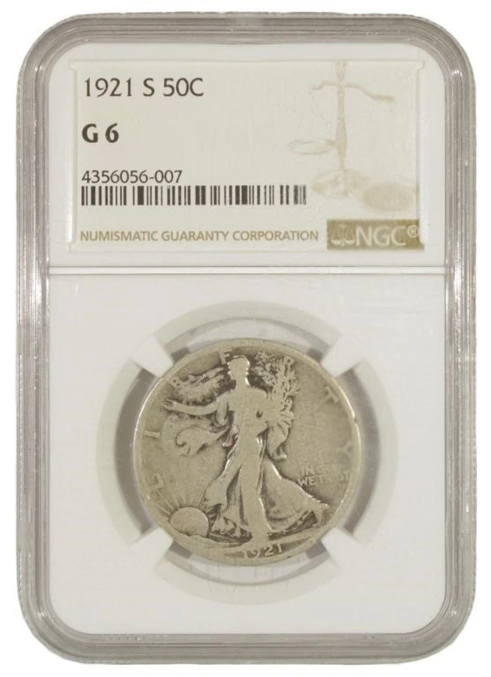 Choice Good 1921-S Half Dollar