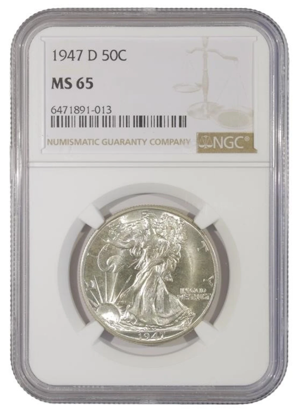 A 2nd Gem Unc 1947-D Half Dollar