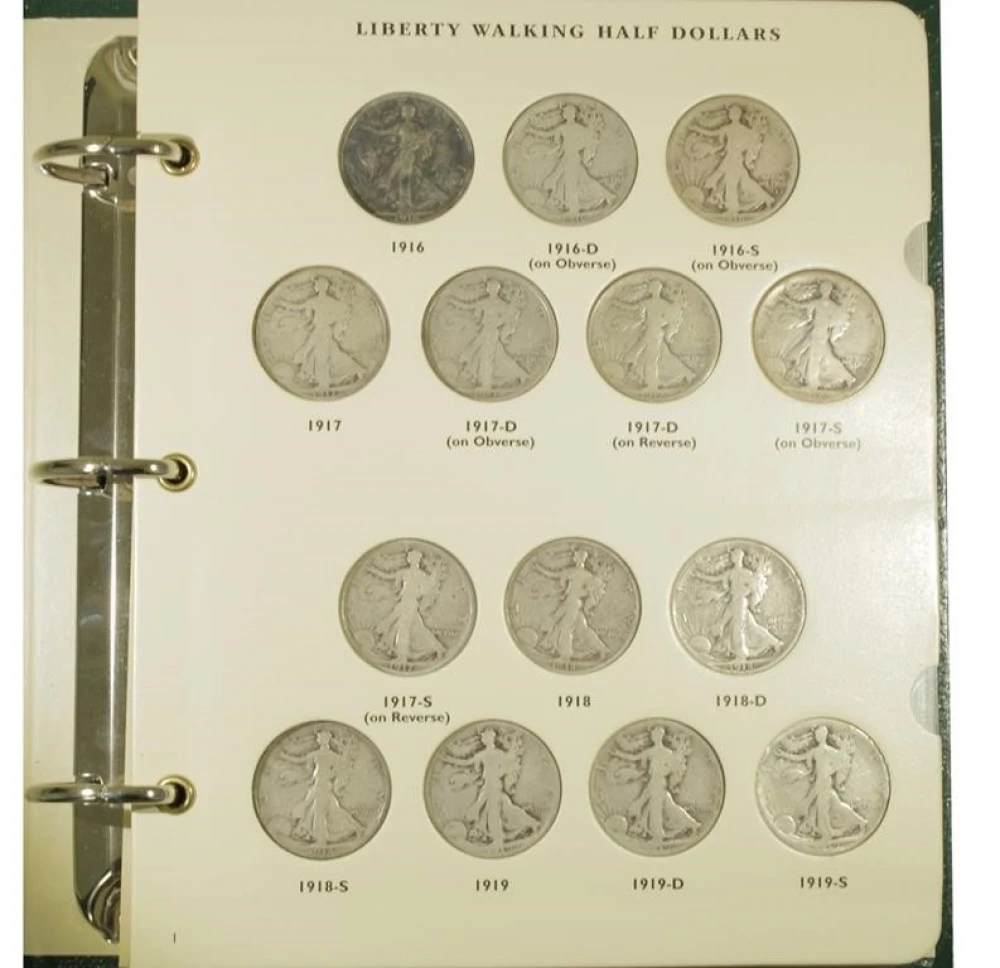 Complete Circulated Set Walking Liberty Halves