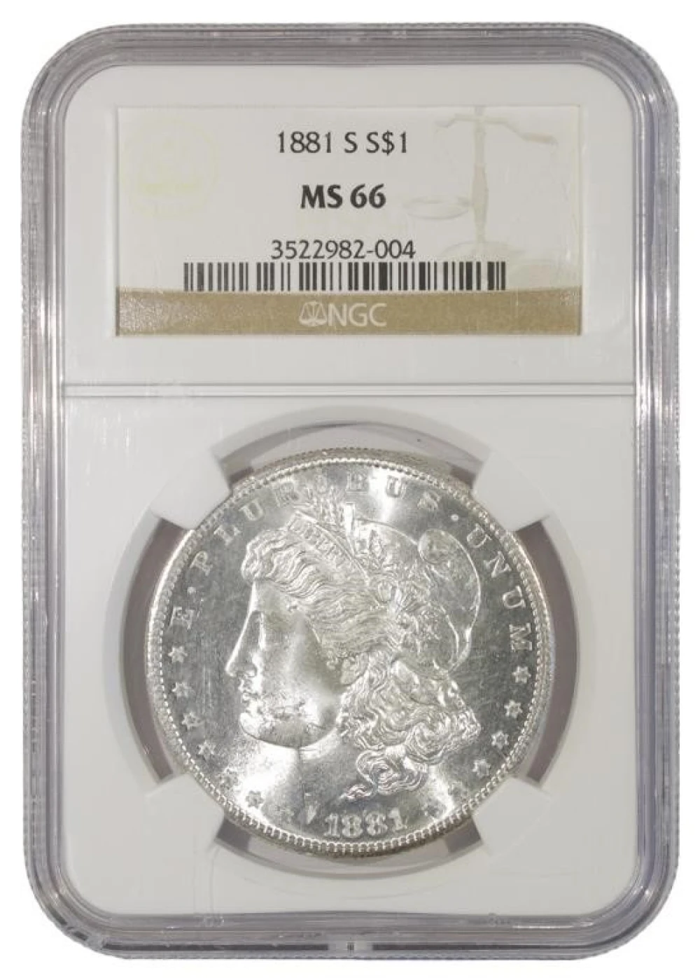 Splendid Gem Unc 1881-S Morgan $1