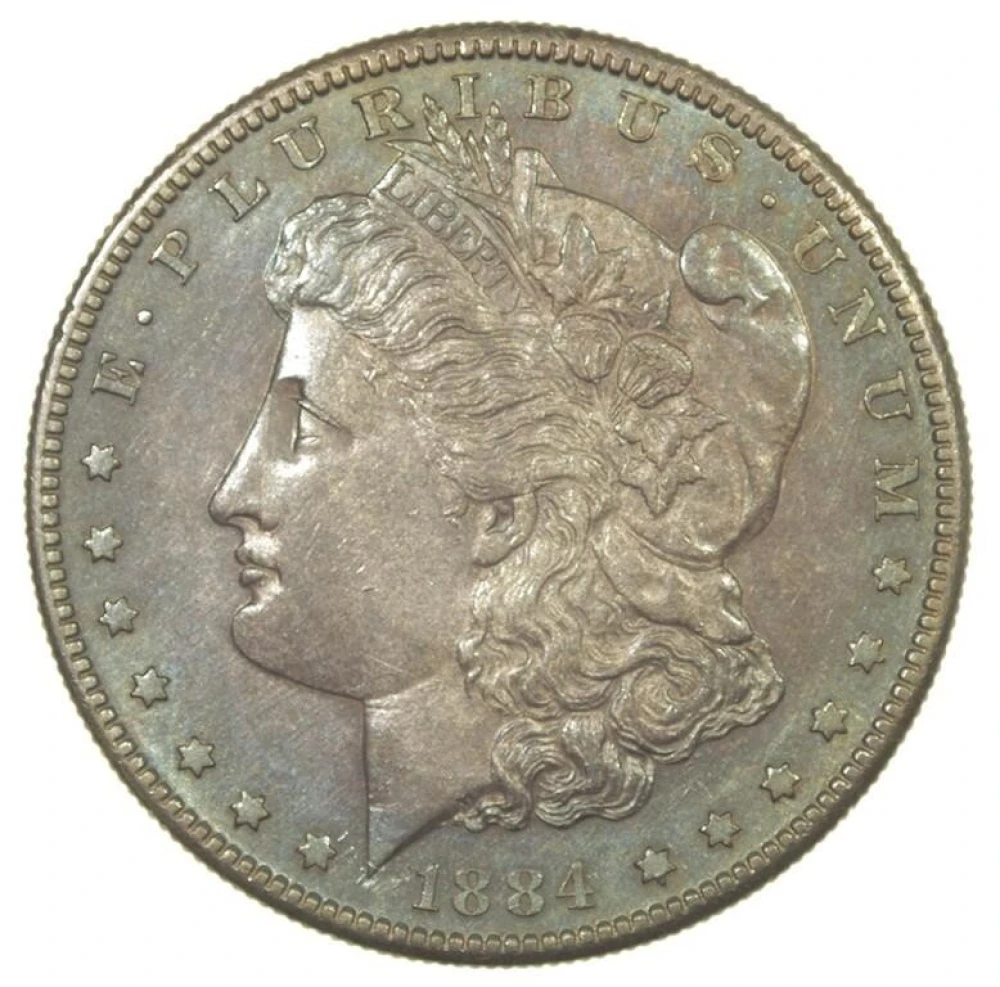 AU 1884-S Morgan $1
