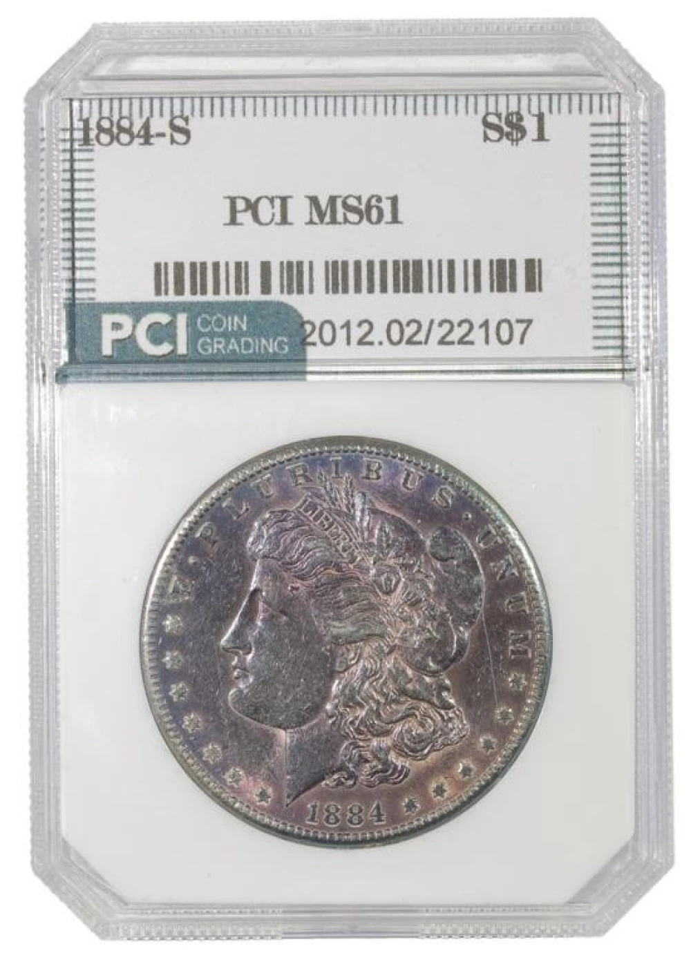 Toned 1884-S Morgan $1