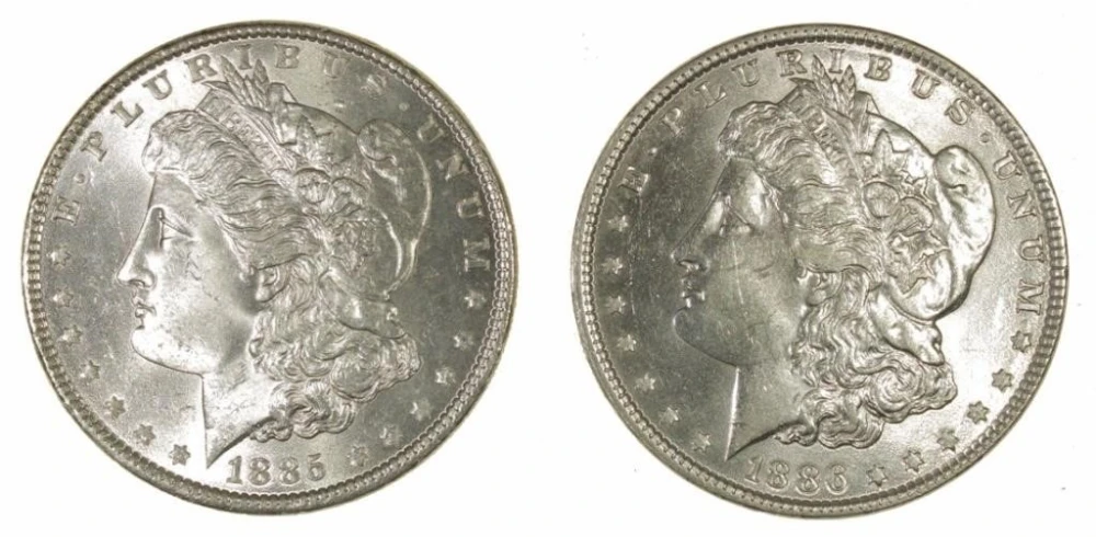 Pair of Morgan Dollars