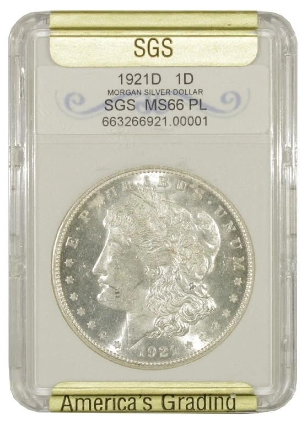 Choice Unc 1921-D Morgan $1