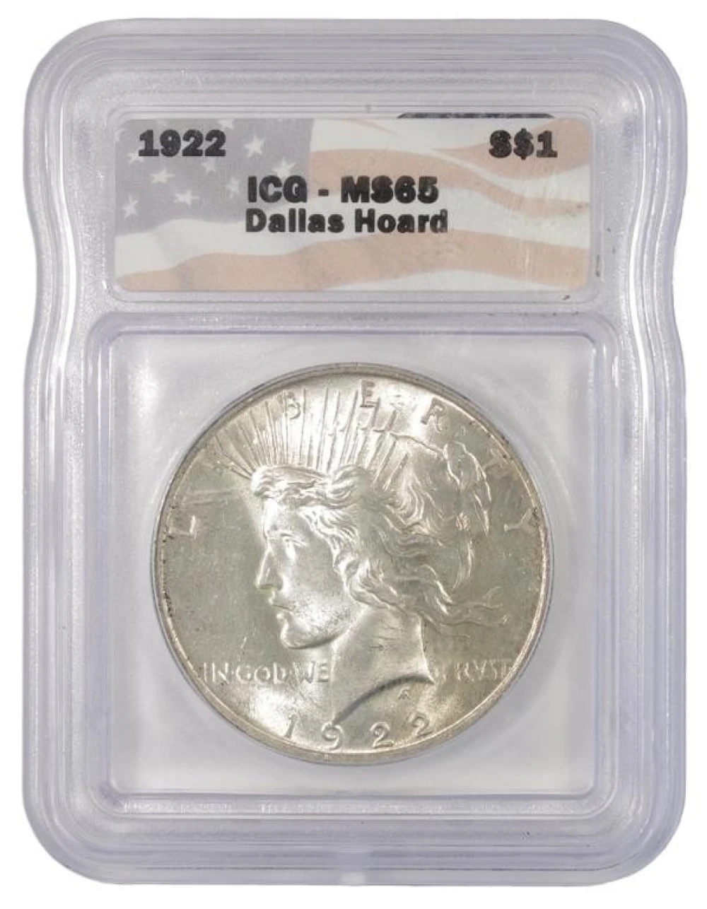 Toned Choice Unc 1922 Peace $1
