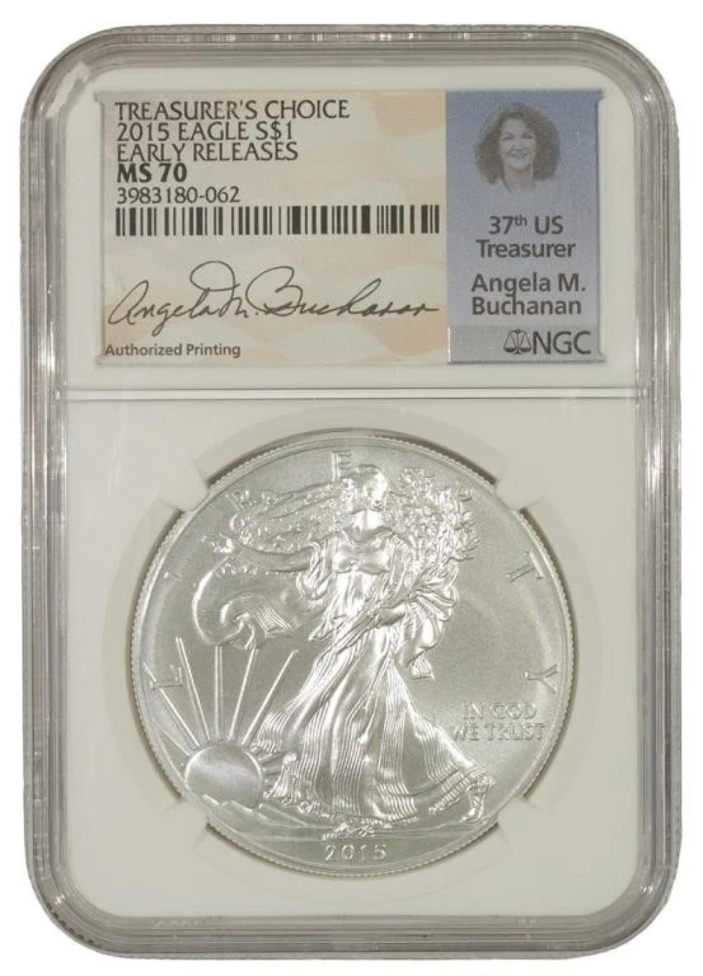 Perfect Gem 2015 Silver Eagle $1
