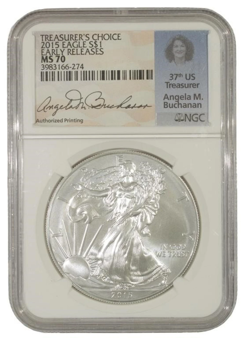 A 2nd Perfect Gem 2015 Silver Eagle $1