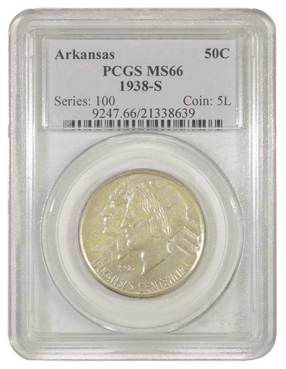 Premium Gem Unc 1938-S Arkansas Half Dollar