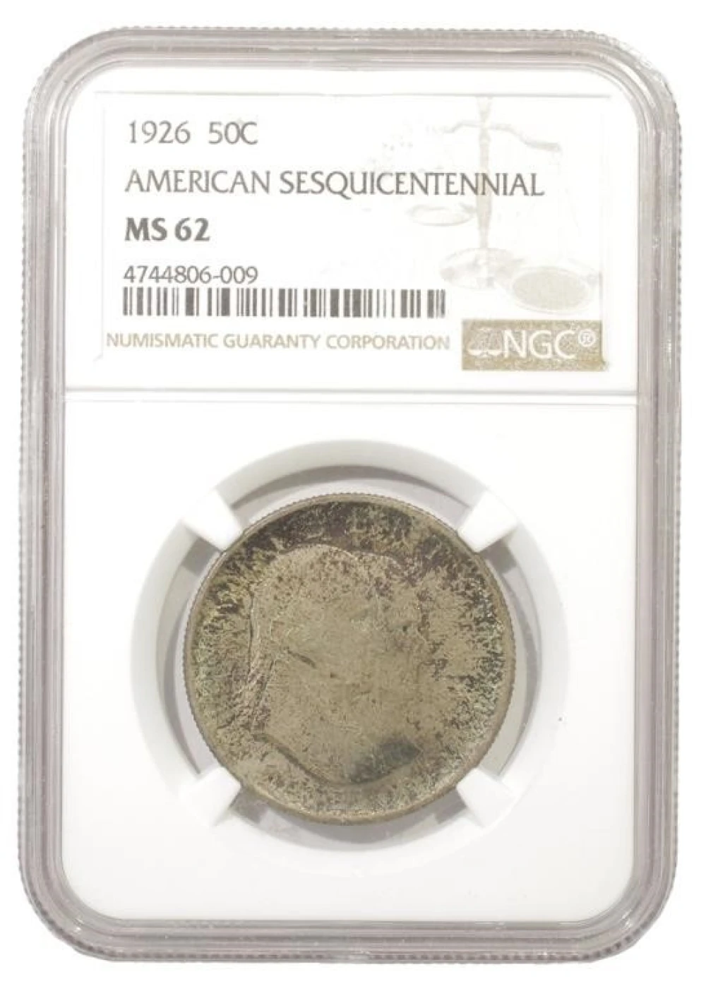 Toned Select Unc 1926 Sesqui Half Dollar