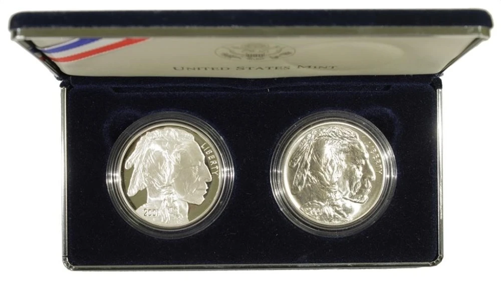 2001 American Buffalo Dollar 2-Piece Set