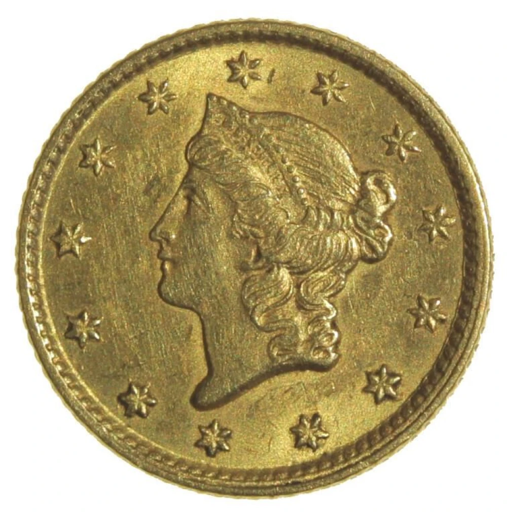 Unc 1853 Gold $1