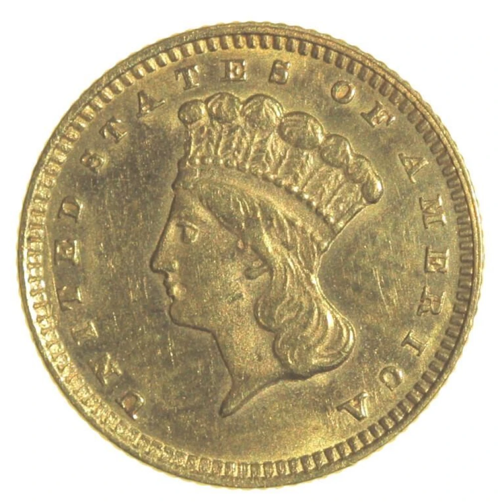 Unc 1874 Gold $1
