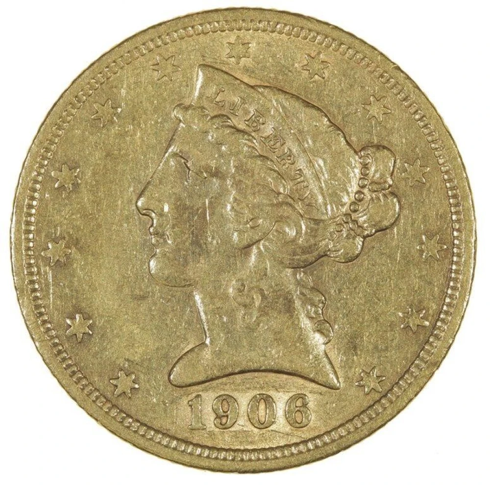 EF to AU 1906-S Half Eagle