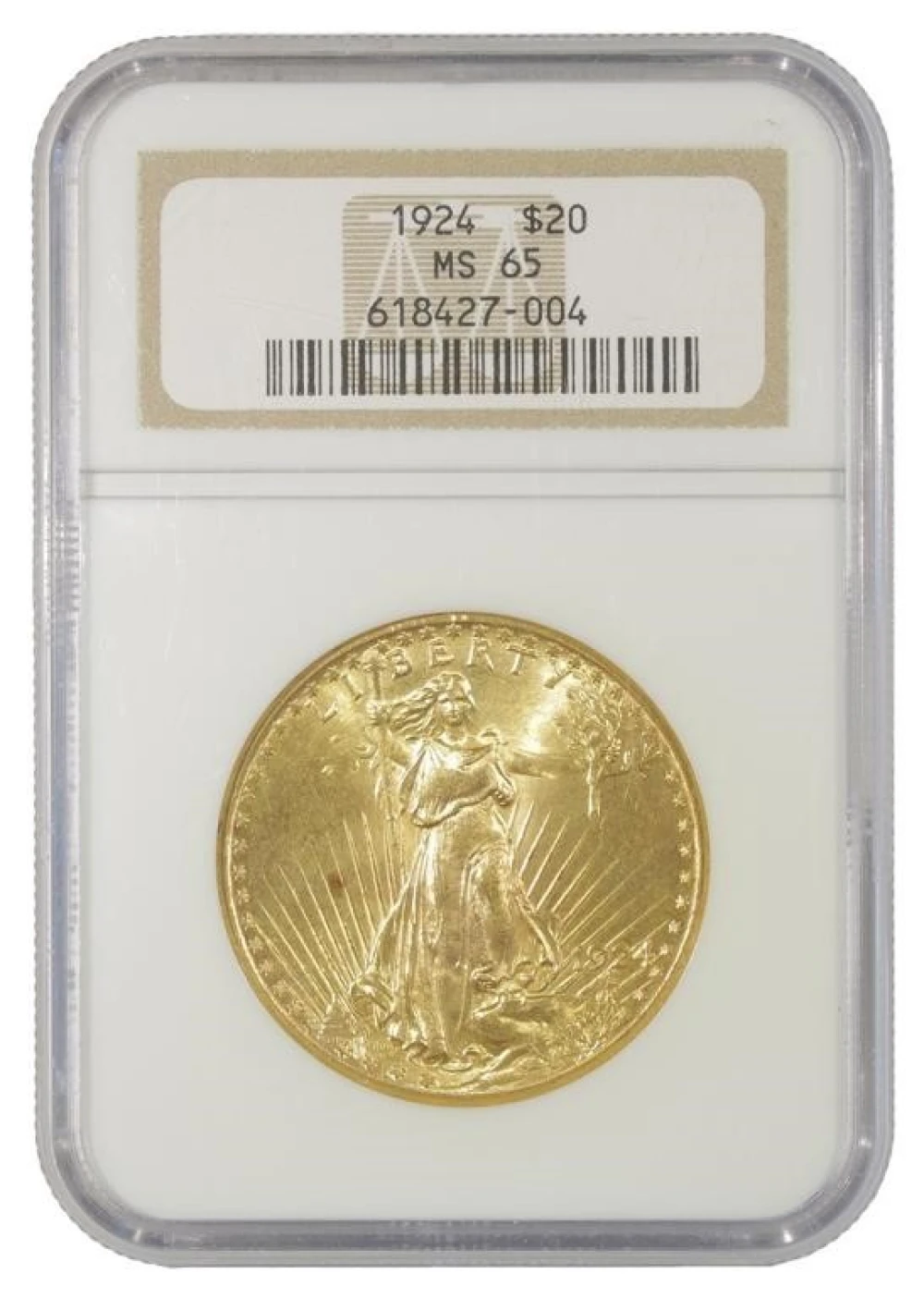 Gem Unc 1924 $20 St. Gaudens