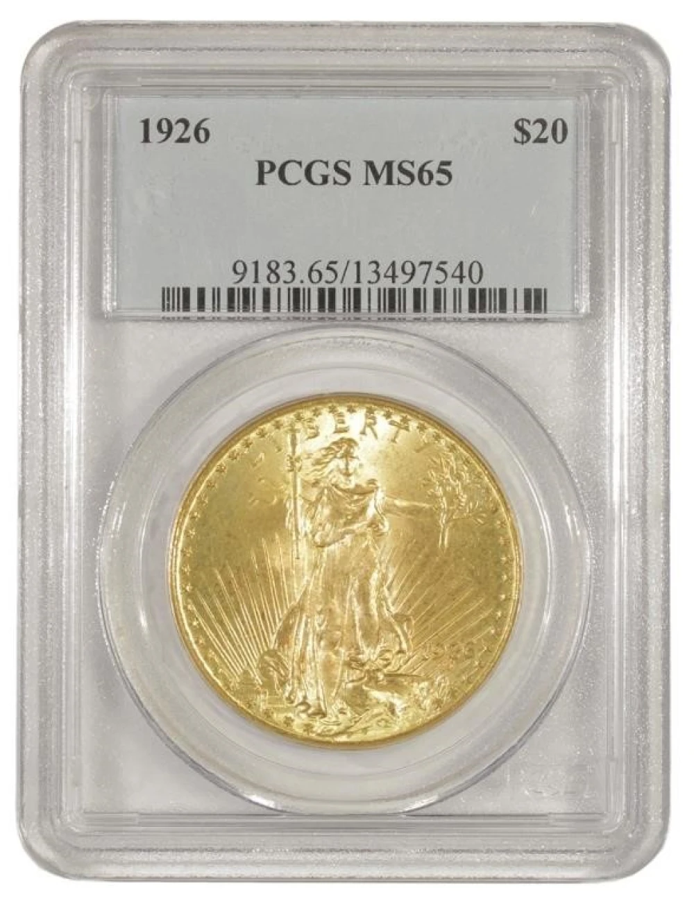 Gem Mint State 1926 $20 Double Eagle