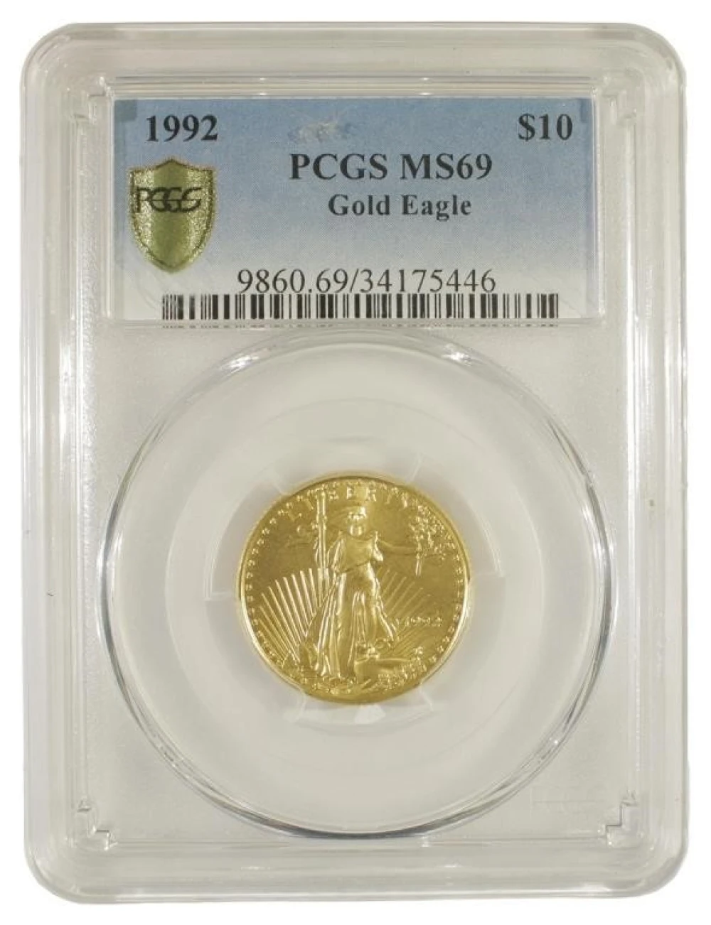 Superb Gem Unc 1992 $10 Gold Eagle