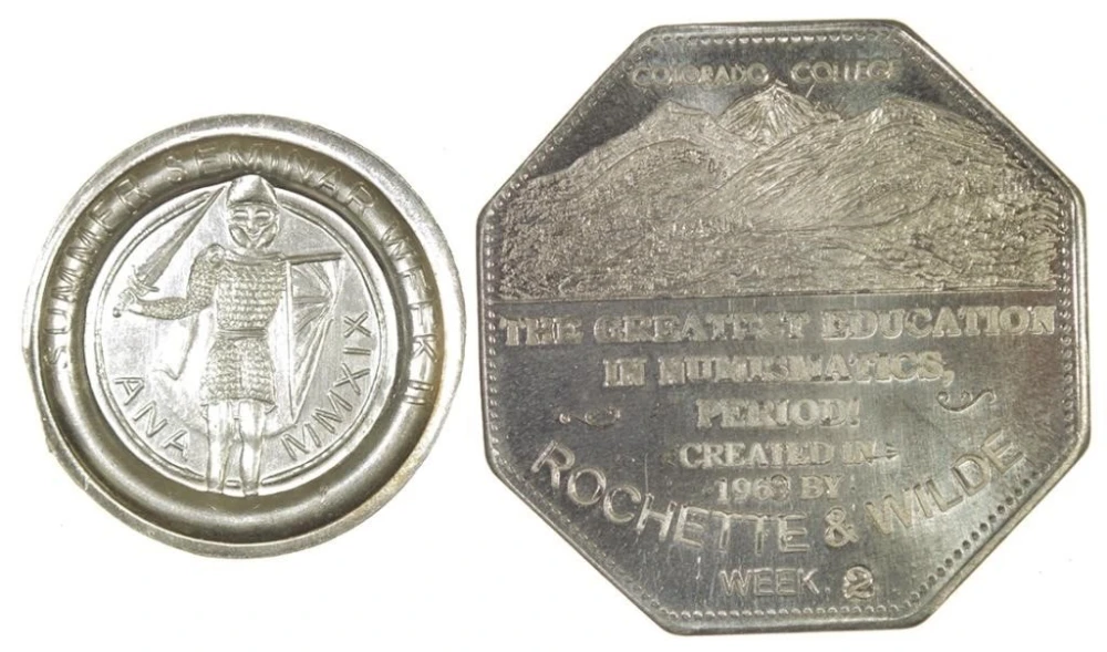 Pair of A.N.A.Summer Seminar Tokens