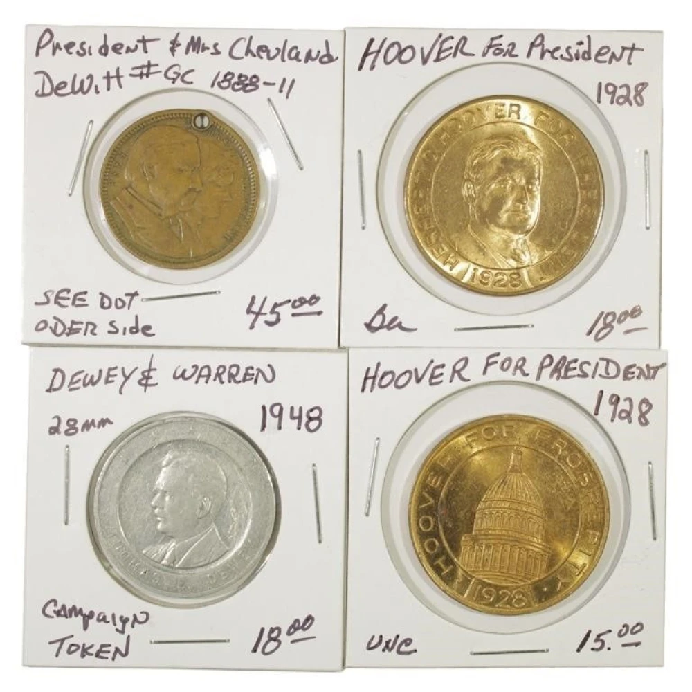 Presidential Political Medals Foursome