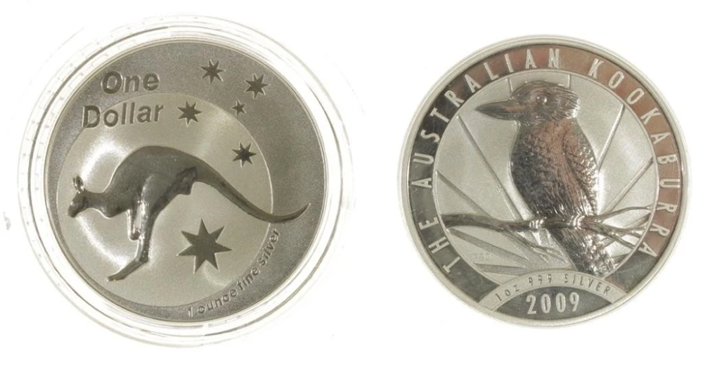 Australia. Pair of Backdated 1 oz Silver Coins