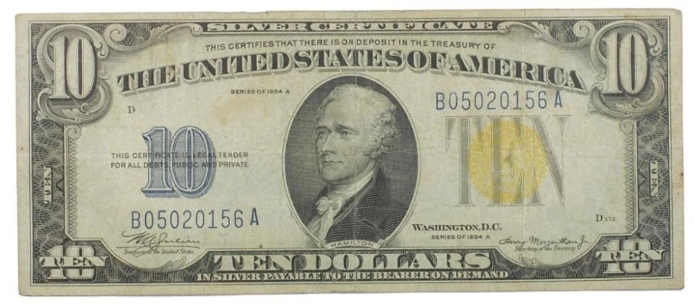 Series 1934-A North Africa $10