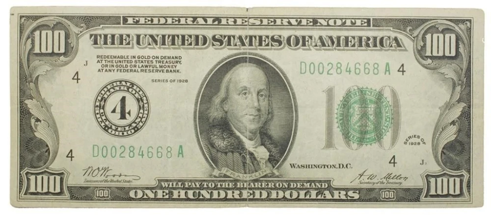 Series 1928 F.R.N. $100 Note