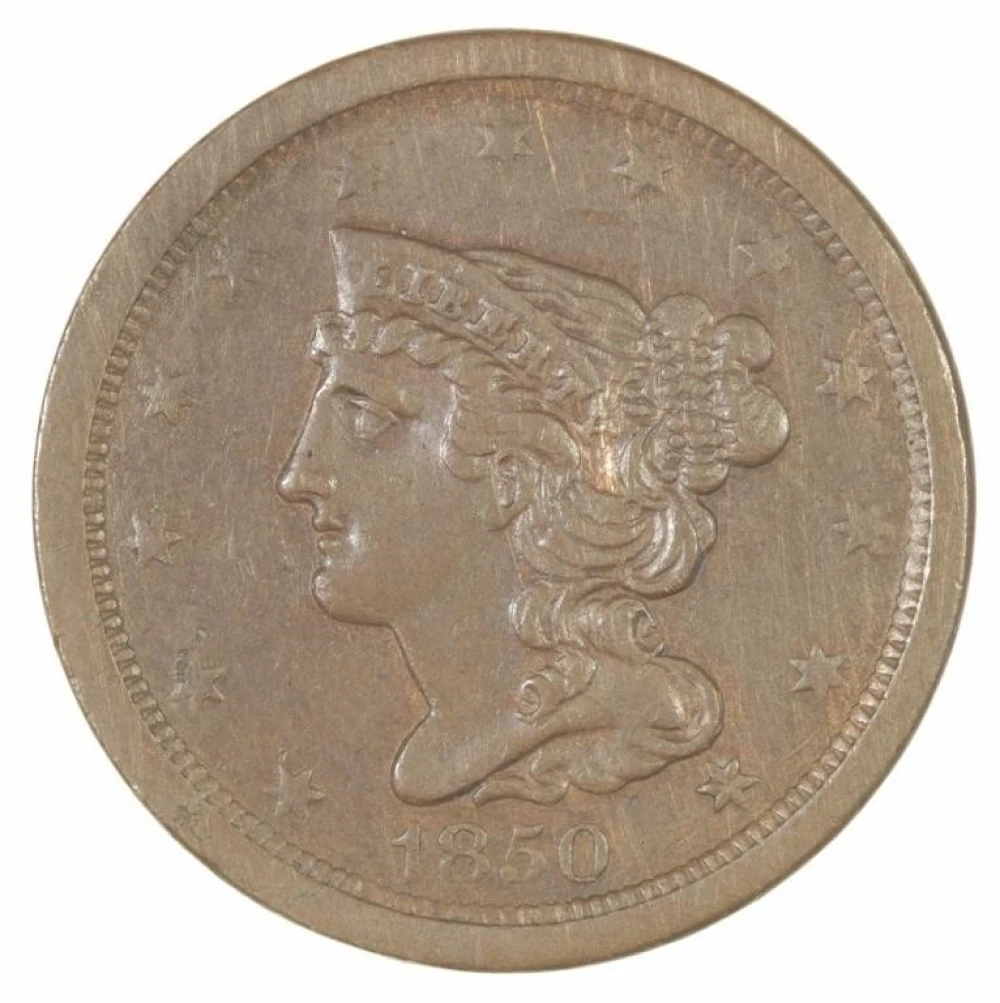Scarce 1850 Half Cent