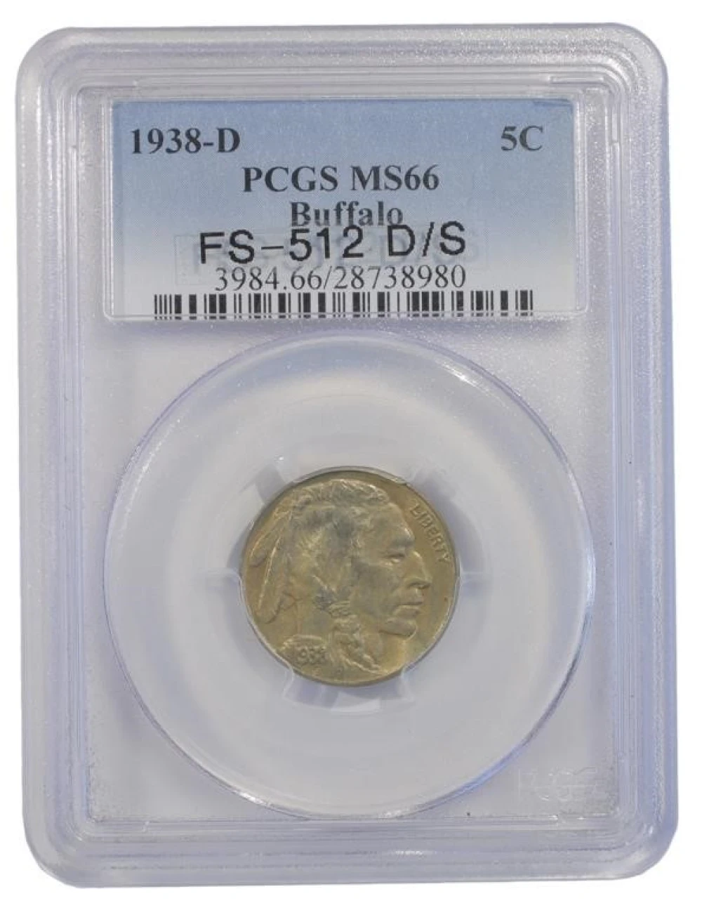 Premium Gem 1938-D/S Buffalo Nickel