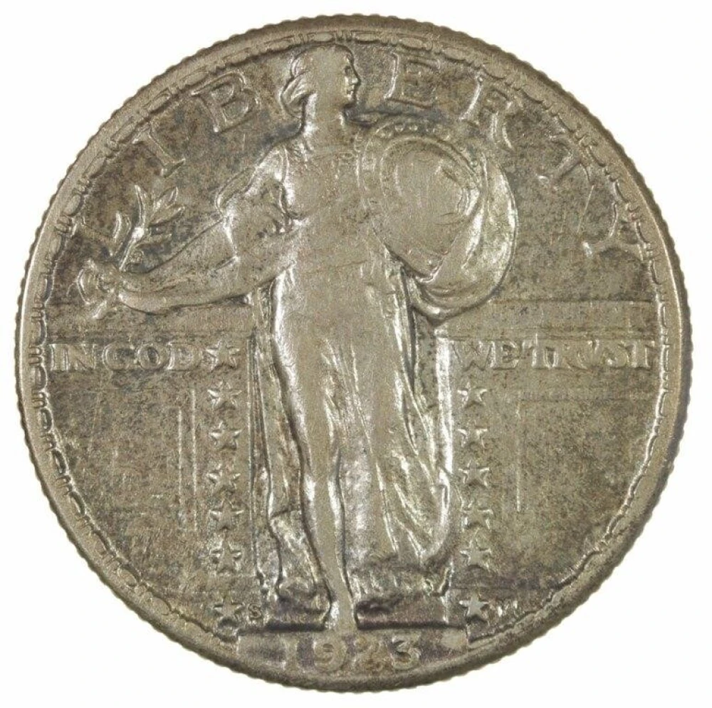 EF 1923-S Quarter