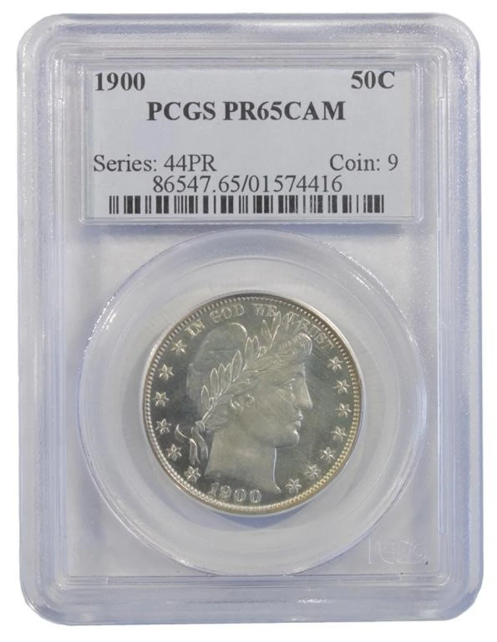 Gem Cameo Proof 1900 Half Dollar