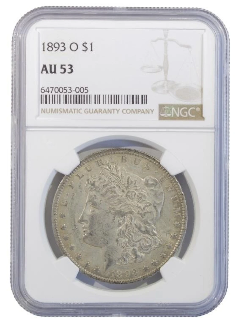 Choice AU 1893-O Morgan $1
