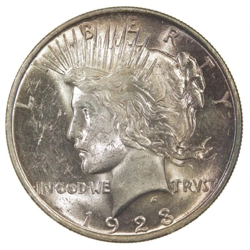 Select Toned 1923 Peace Dollar