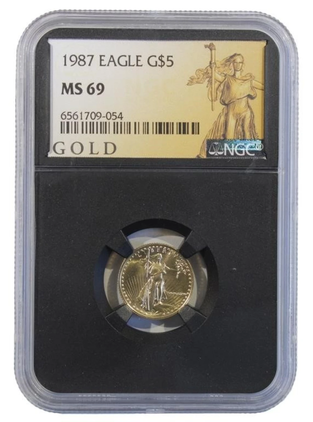 Splendid Gem 1987 American Eagle Gold $5