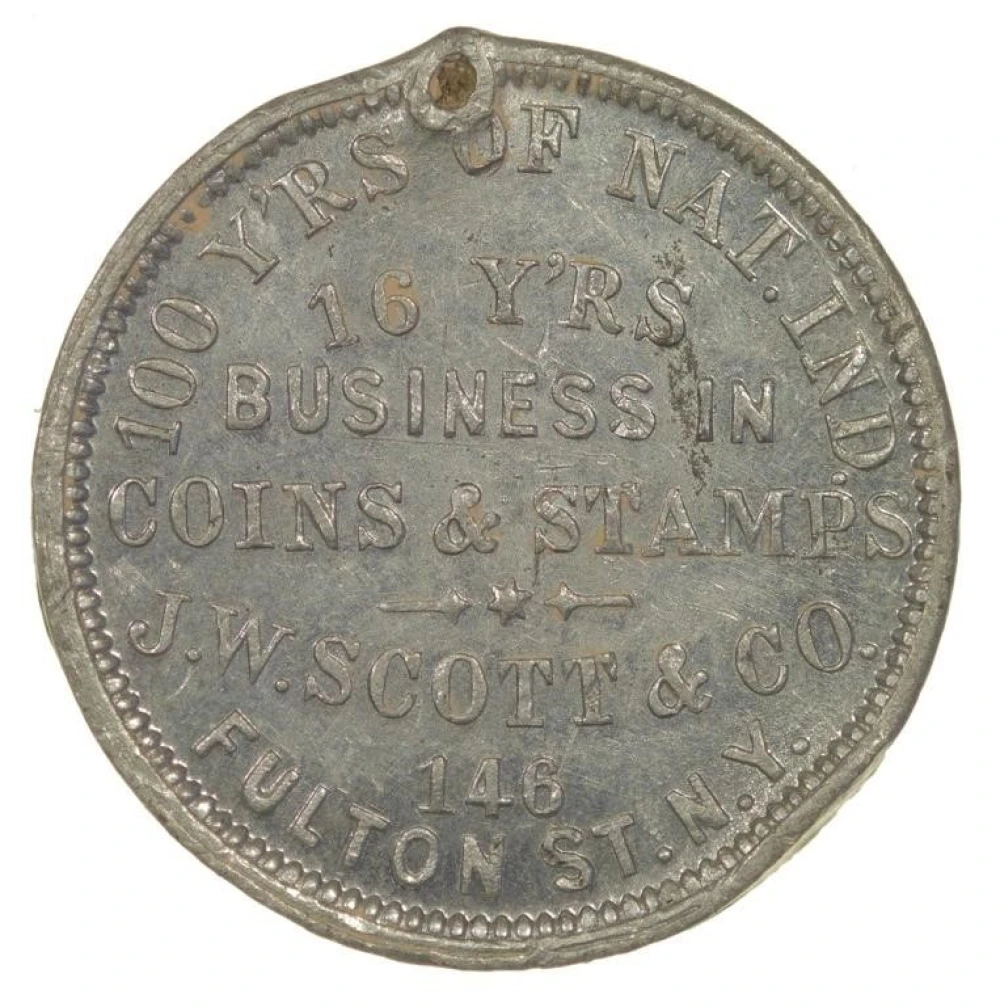 Scarce 1876 J.W. Scott Storecard