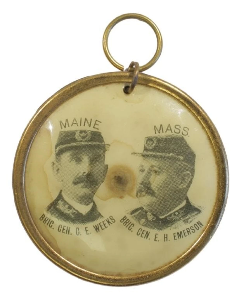 Civil War Brigadier Generals Celluloid Pin