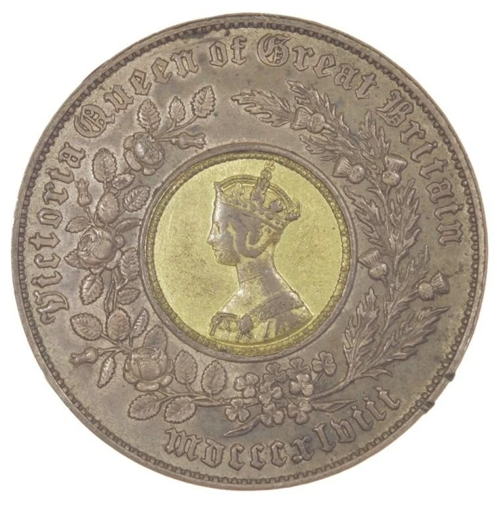 Great Britain. Circa 1848 Bi-Metallic Model Crown