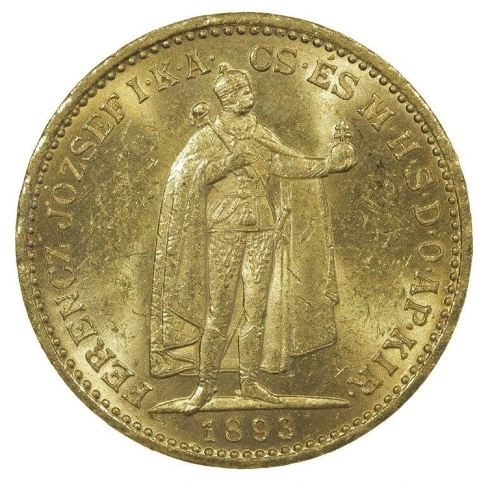 Hungary. Gold 1893 20 Korona
