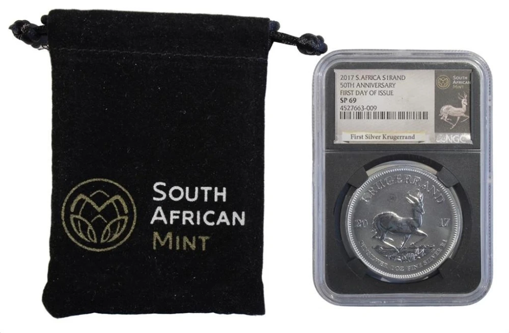 South Africa. 2017 Silver Krugerrand NGC SP-69